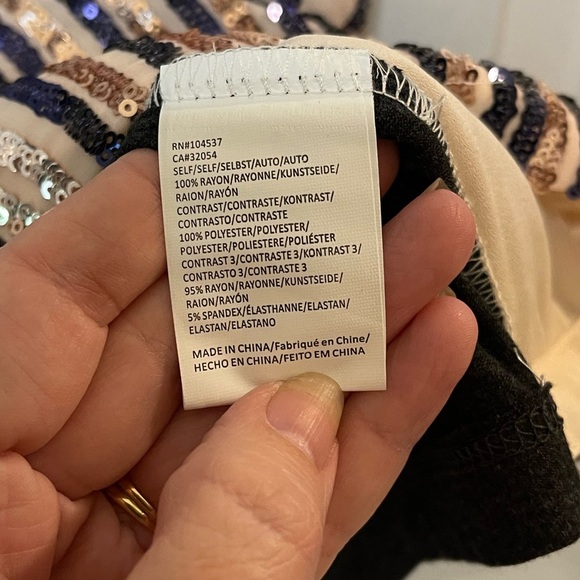 Anthropologie Tiny sequin tank top new with tags XS date night office - Picture 10 of 11